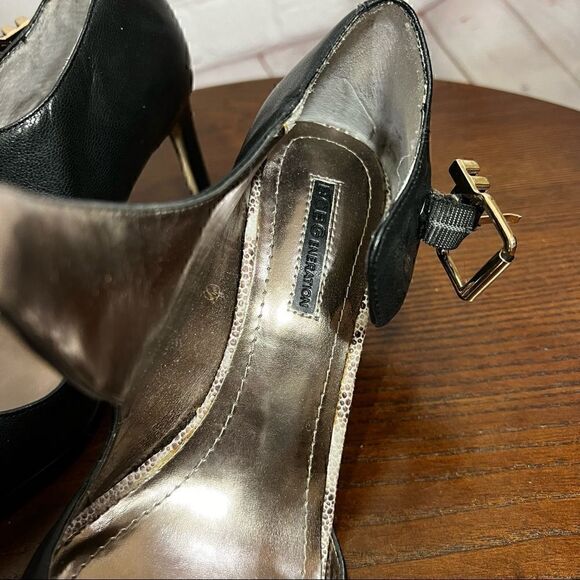 6 BCBGeneration Ankle Wrap Black classic sexy pumps - Picture 7 of 12